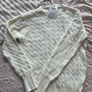 Brandy Melville Cable Knit Sweater